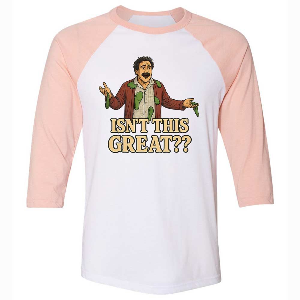 Unisex 3/4 Baseball Tee - ZD6APRUS - White/Heather Peach - 5