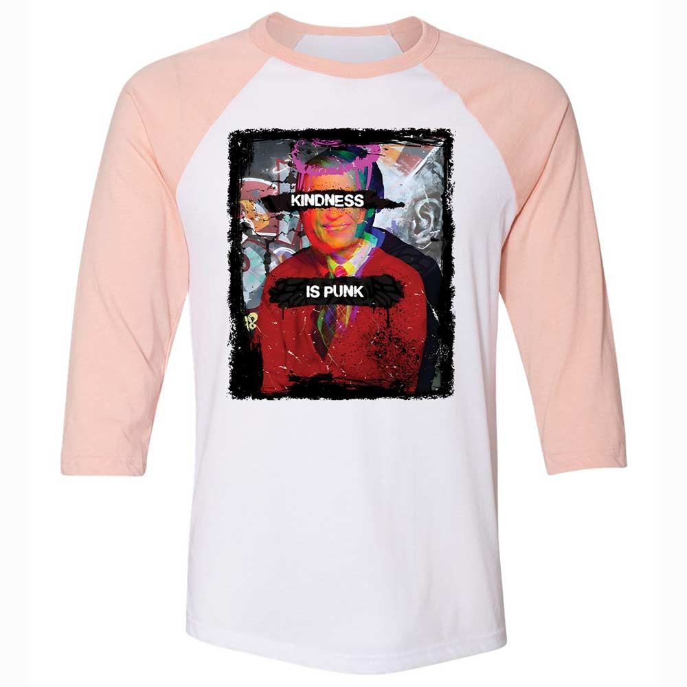 Kindness is Punk - White/Heather Peach - 5