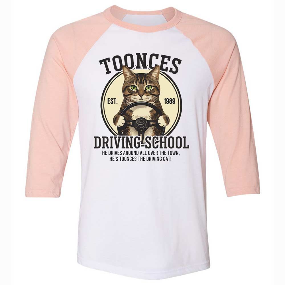 Unisex 3/4 Baseball Tee - FHG5Z49U - White/Heather Peach - 5