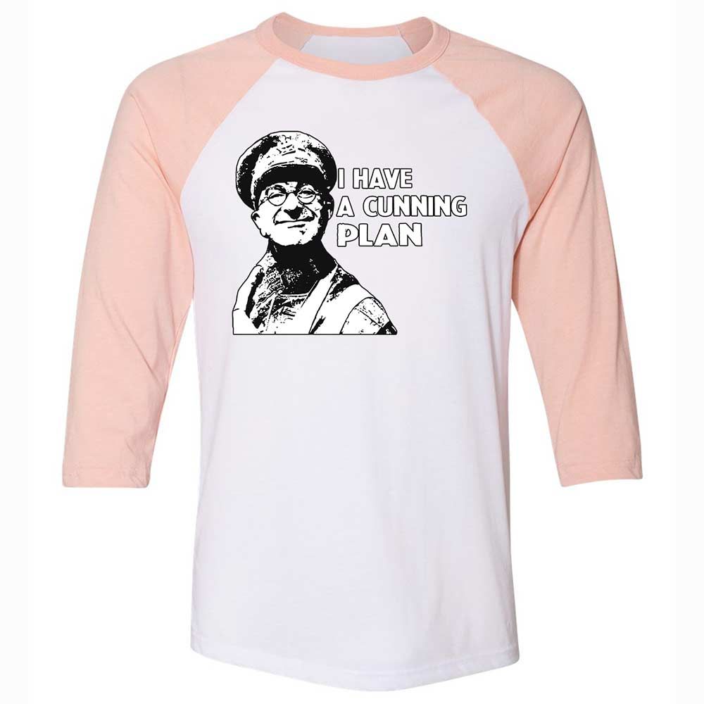 Unisex 3/4 Baseball Tee - 8ZSWFZV7 - White/Heather Peach - 5