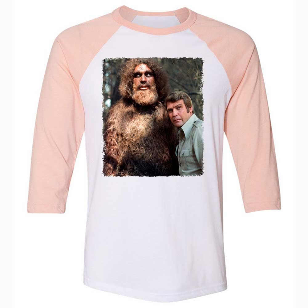 Unisex 3/4 Baseball Tee - 9V7MMGKE - White/Heather Peach - 5