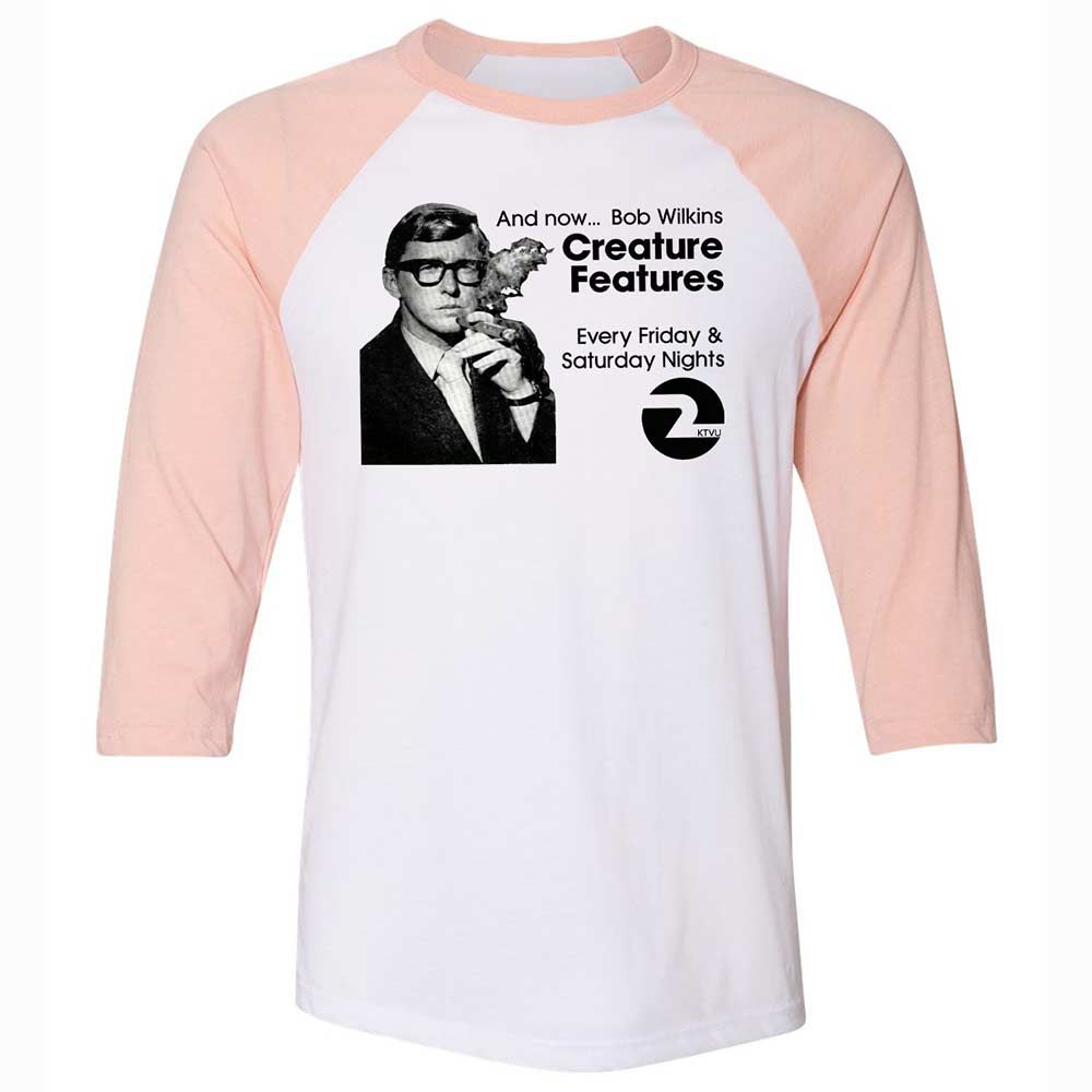 Bob Wilkins Creature Features - White/Heather Peach - 5