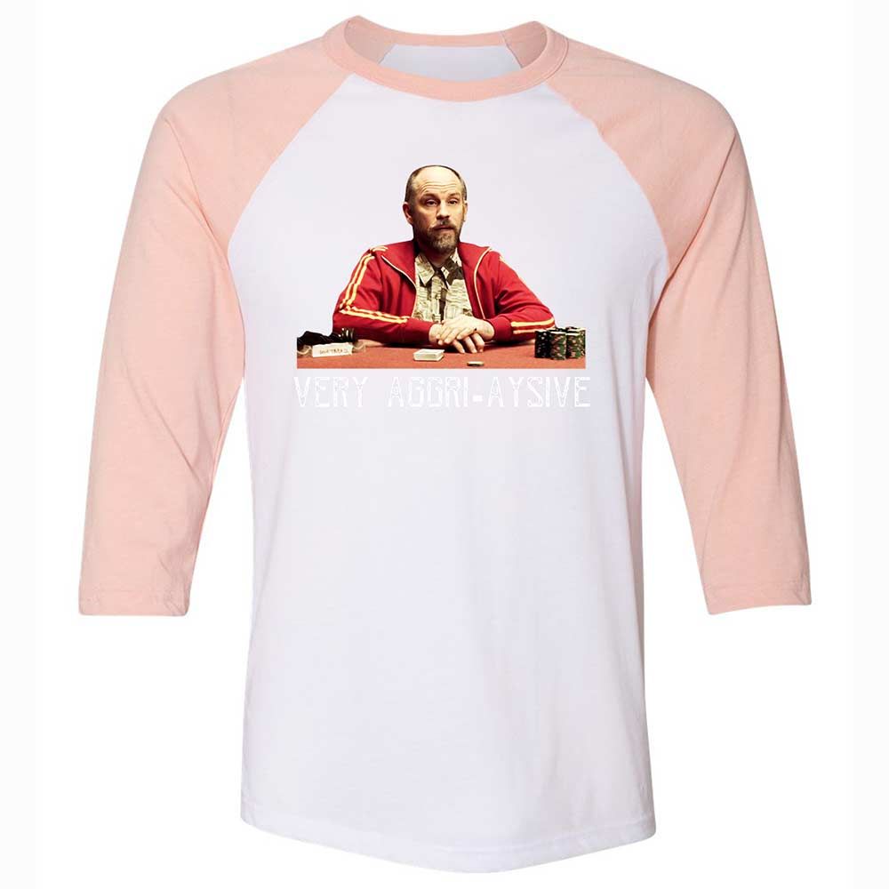 Unisex 3/4 Baseball Tee - VQRRK7HH - White/Heather Peach - 5