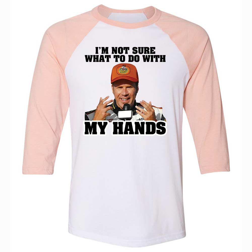 I'm Not Sure What To Do With My Hands - White/Heather Peach - 5