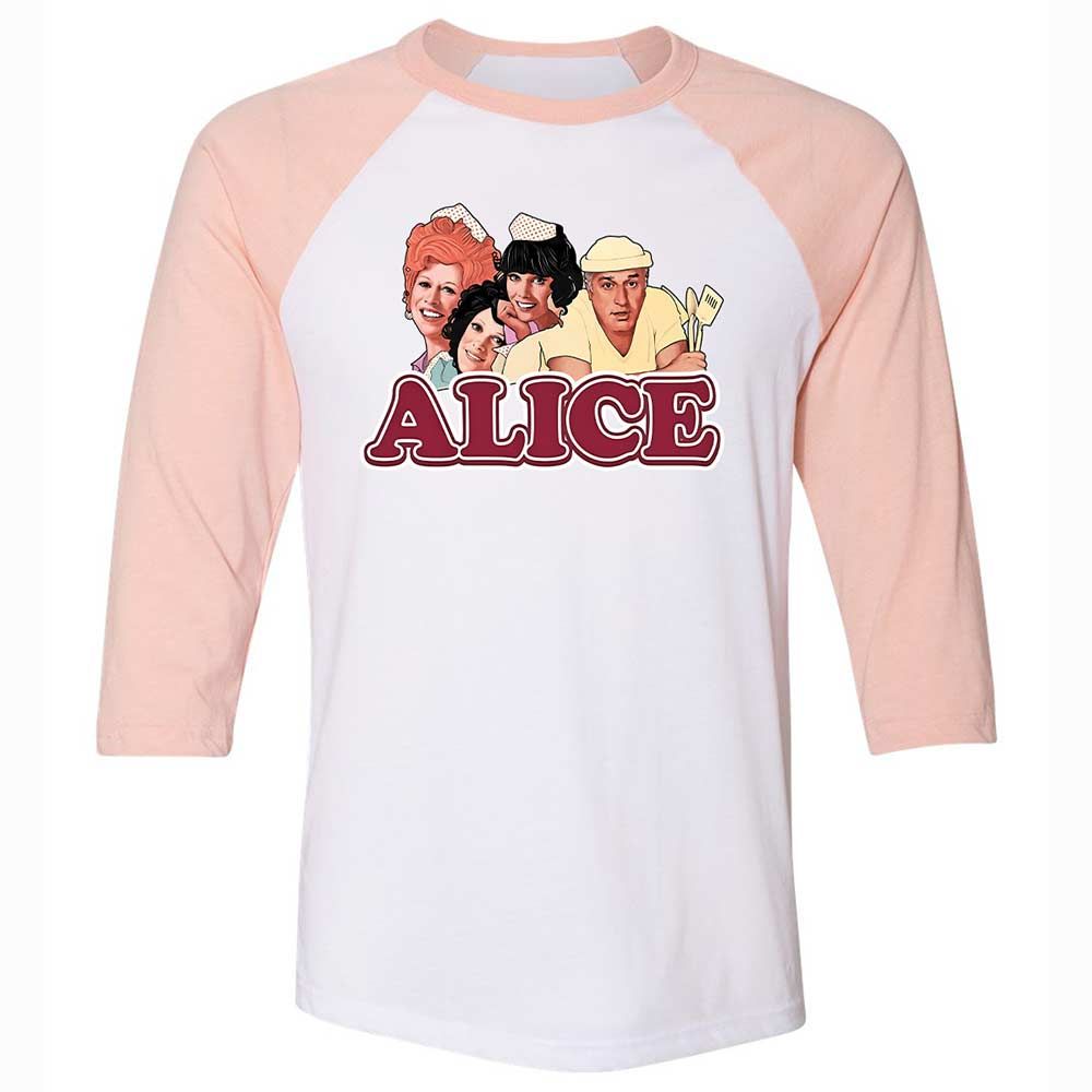 Unisex 3/4 Baseball Tee - KD52A93N - White/Heather Peach - 5
