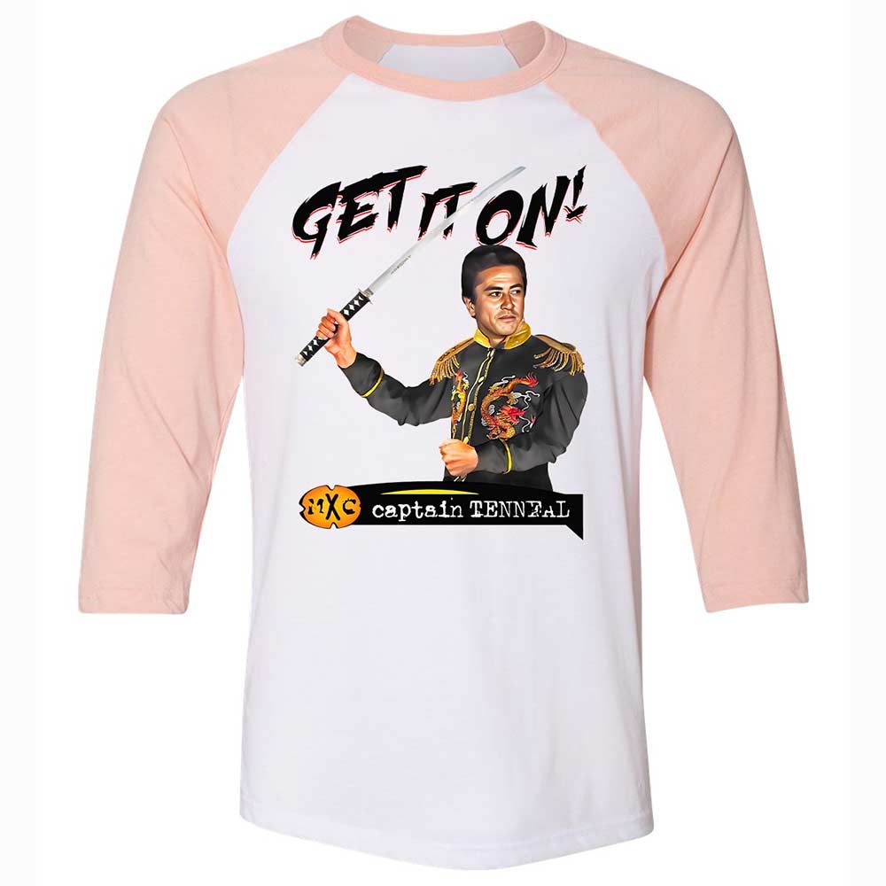 Unisex 3/4 Baseball Tee - Y5MXJTBB - White/Heather Peach - 5