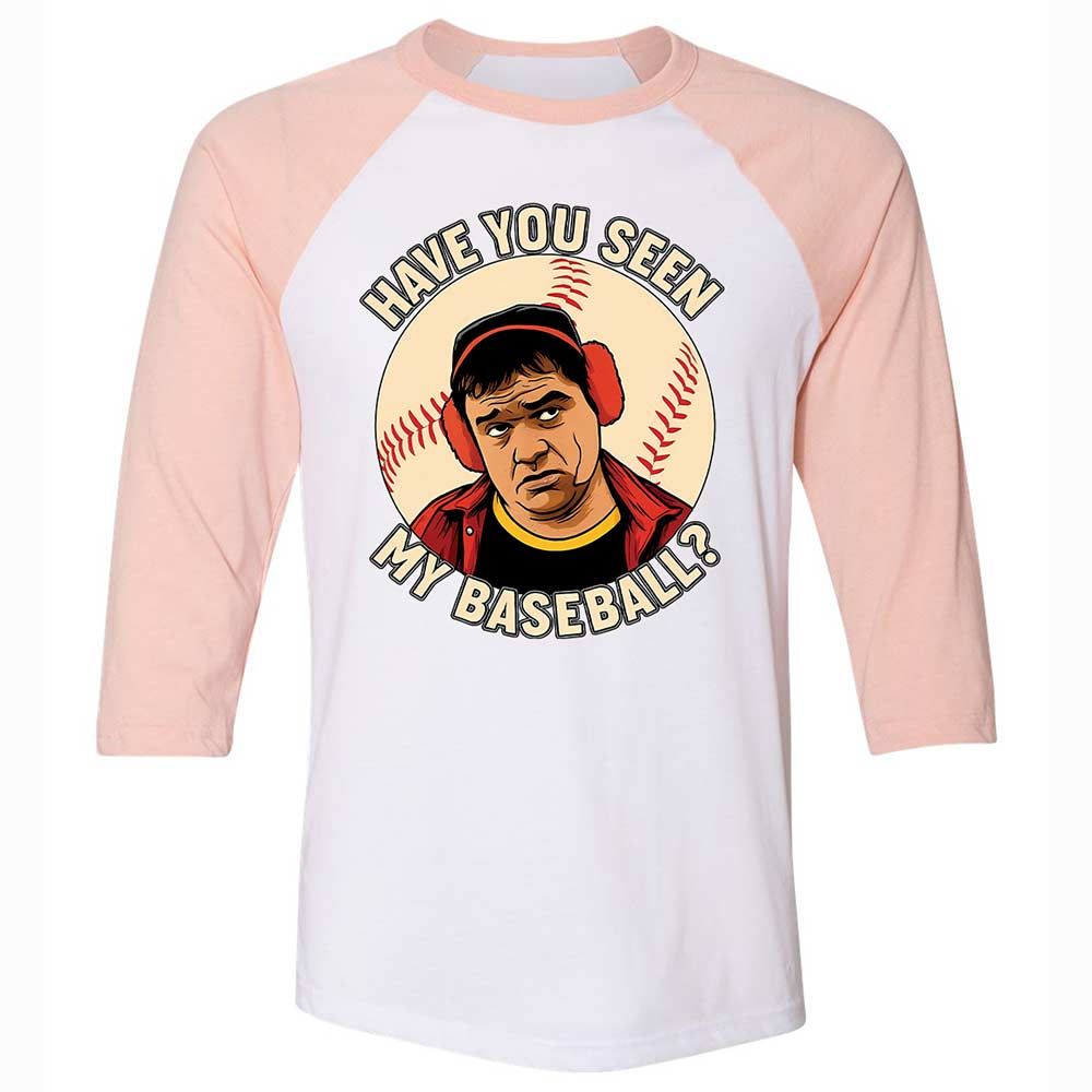 Unisex 3/4 Baseball Tee - NC23W94V - White/Heather Peach - 5