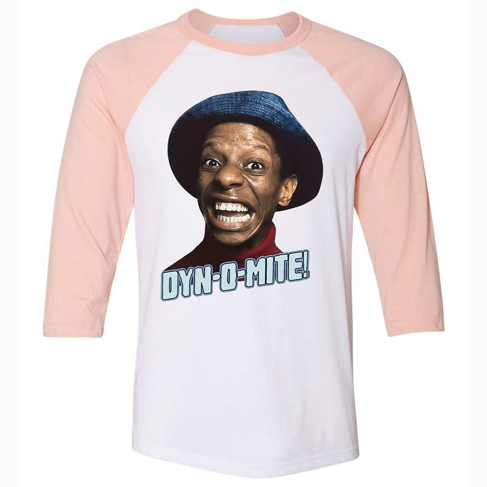Unisex 3/4 Baseball Tee - BUB22M4P - White/Heather Peach - 5