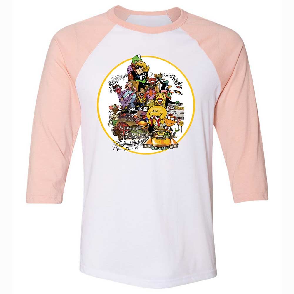 Muppet Graffiti - White/Heather Peach - 5