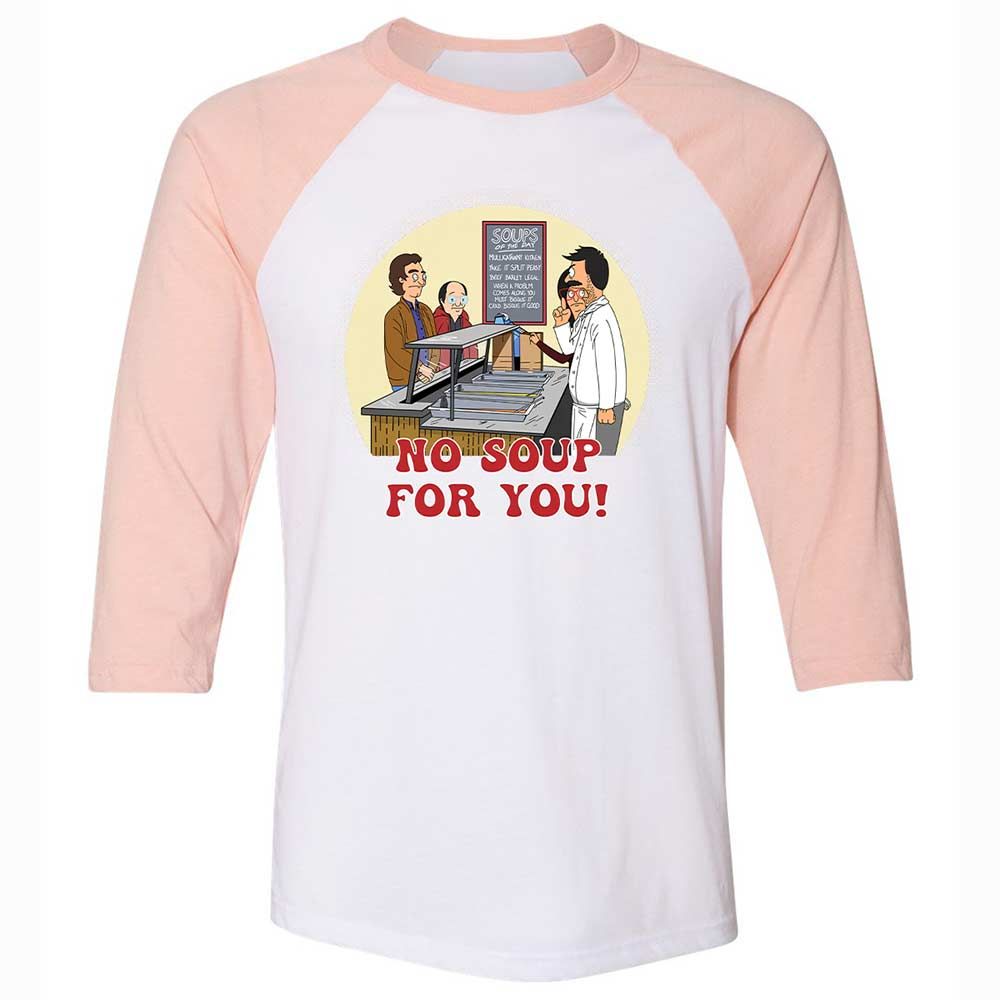 Unisex 3/4 Baseball Tee - N5C6FWVA - White/Heather Peach - 5