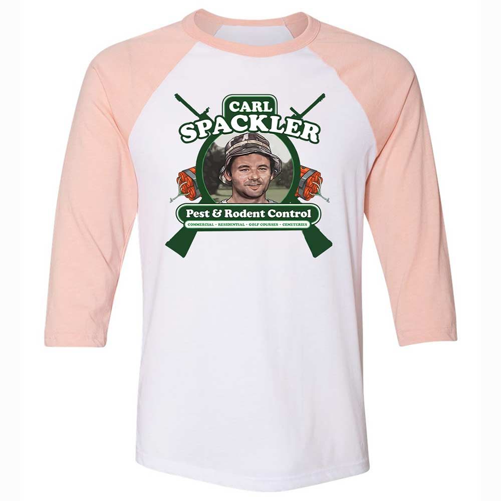Unisex 3/4 Baseball Tee - MTEKHN5R - White/Heather Peach - 5
