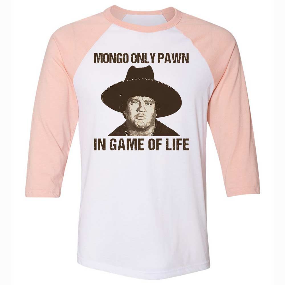 Unisex 3/4 Baseball Tee - PDFP9ZU7 - White/Heather Peach - 5