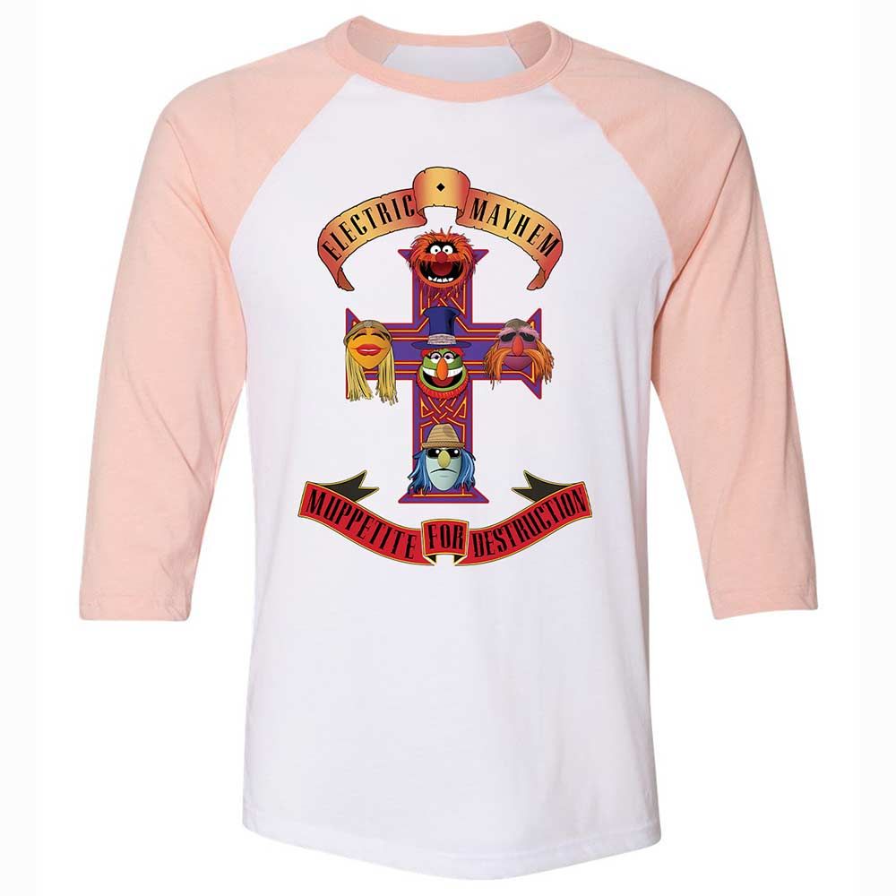 Muppetite For Mayhem - White/Heather Peach - 5