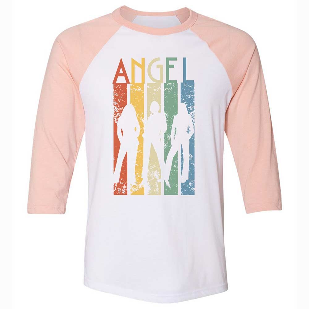 Unisex 3/4 Baseball Tee - HRKVRHLZ - White/Heather Peach - 5