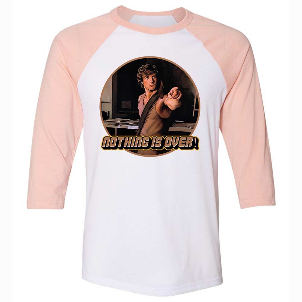 Unisex 3/4 Baseball Tee - EZWYU6V3 - White/Heather Peach - 5