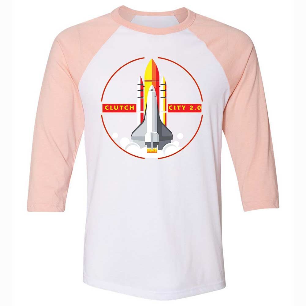 Clutch City - White/Heather Peach - 5