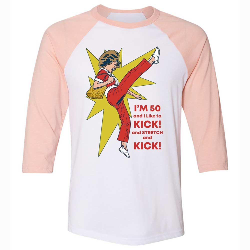 Unisex 3/4 Baseball Tee - 2H5CEKH7 - White/Heather Peach - 5