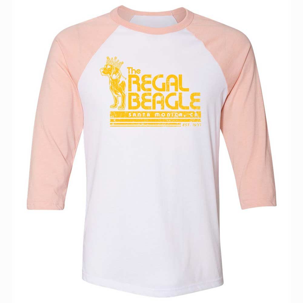 Unisex 3/4 Baseball Tee - UY2U3GTP - White/Heather Peach - 5