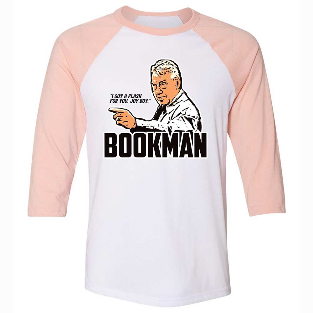 Unisex 3/4 Baseball Tee - NJ8NCLKF - White/Heather Peach - 5