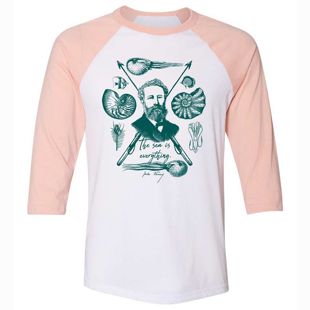 The sea is everything - White/Heather Peach - 5