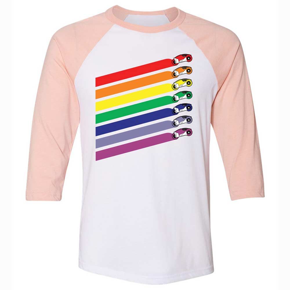 Race The Rainbow - White/Heather Peach - 5