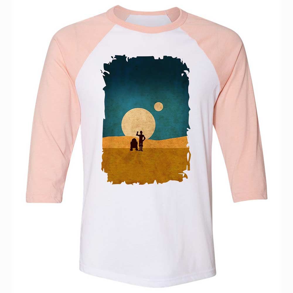 Droids In The Dunes - White/Heather Peach - 5