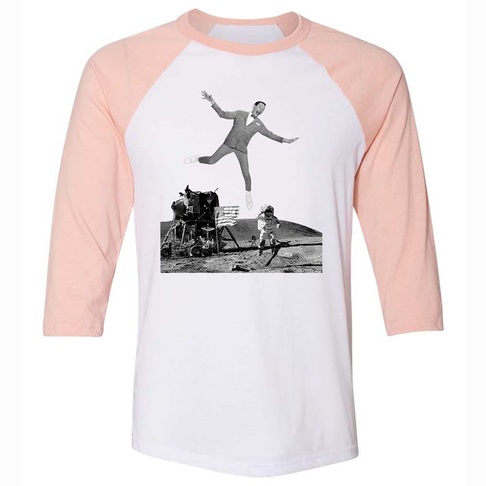 Unisex 3/4 Baseball Tee - MMTEZH6B - White/Heather Peach - 5