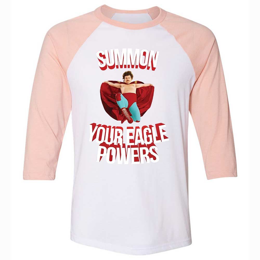Unisex 3/4 Baseball Tee - KA9GXBJB - White/Heather Peach - 5