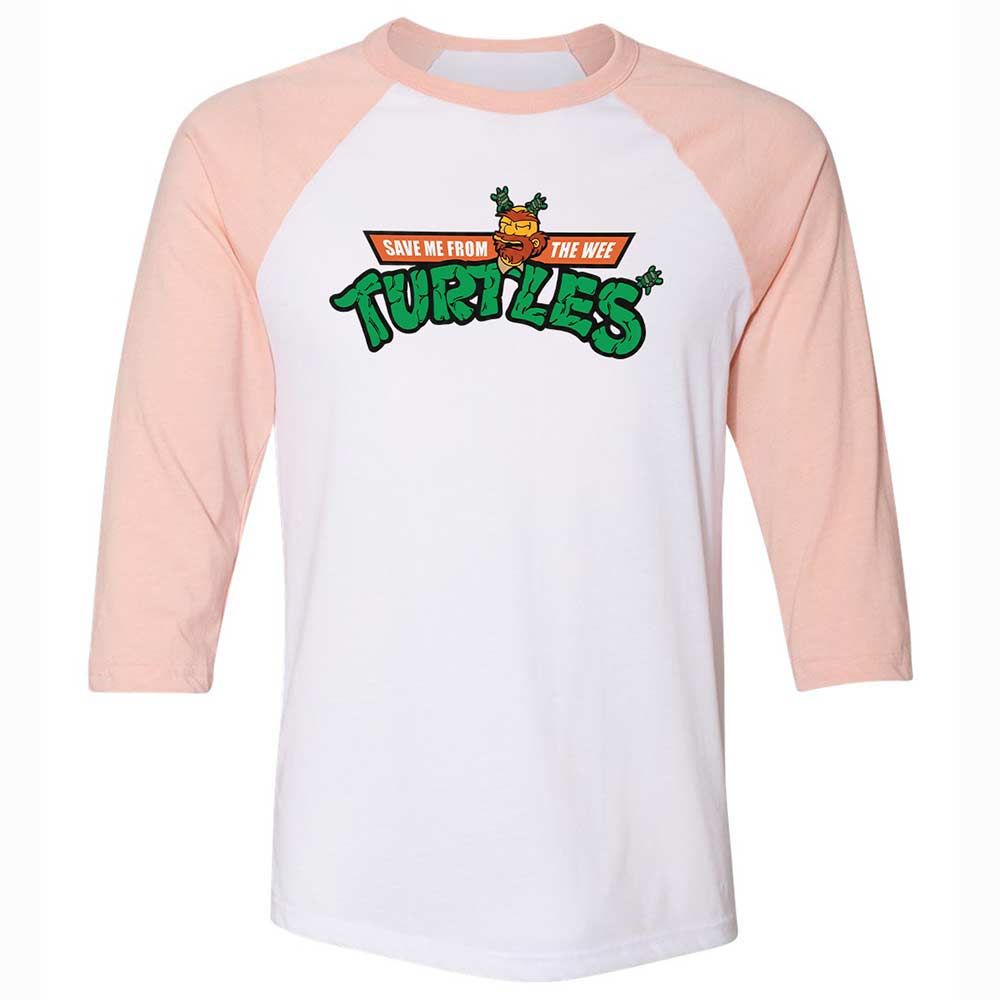 Save Me From The Wee Turtles - White/Heather Peach - 5
