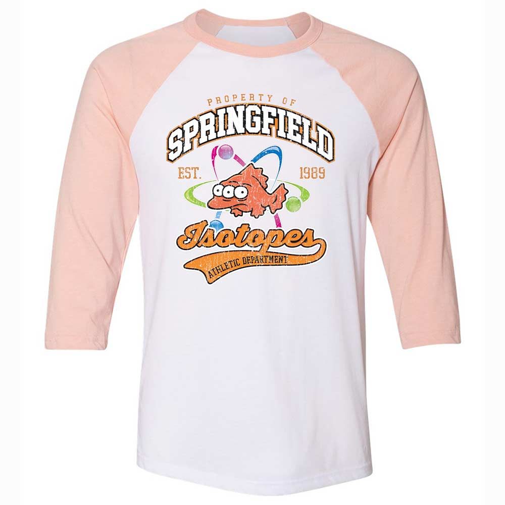 Unisex 3/4 Baseball Tee - ZNKS8NBY - White/Heather Peach - 5