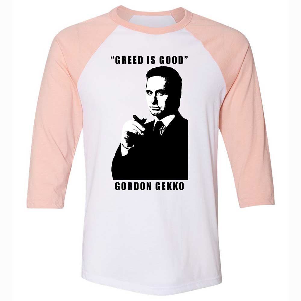 Greed is good - White/Heather Peach - 5