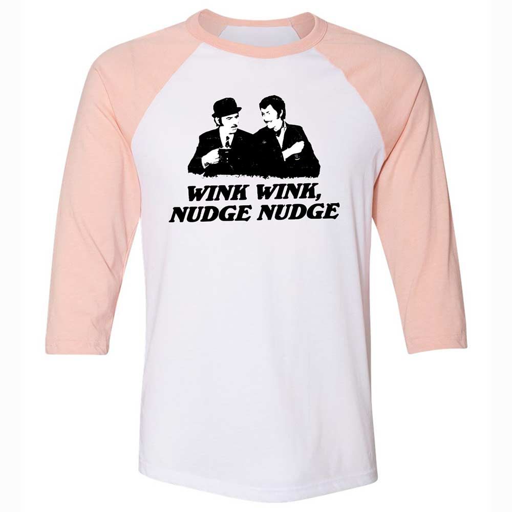 Wink Wink, Nudge Nudge - White/Heather Peach - 5