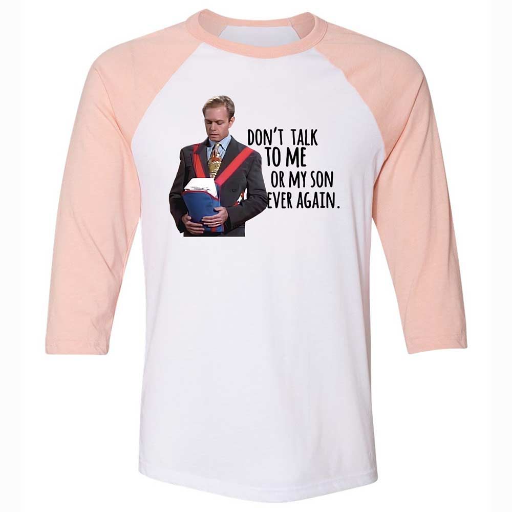 Unisex 3/4 Baseball Tee - XN9EZ3VE - White/Heather Peach - 5