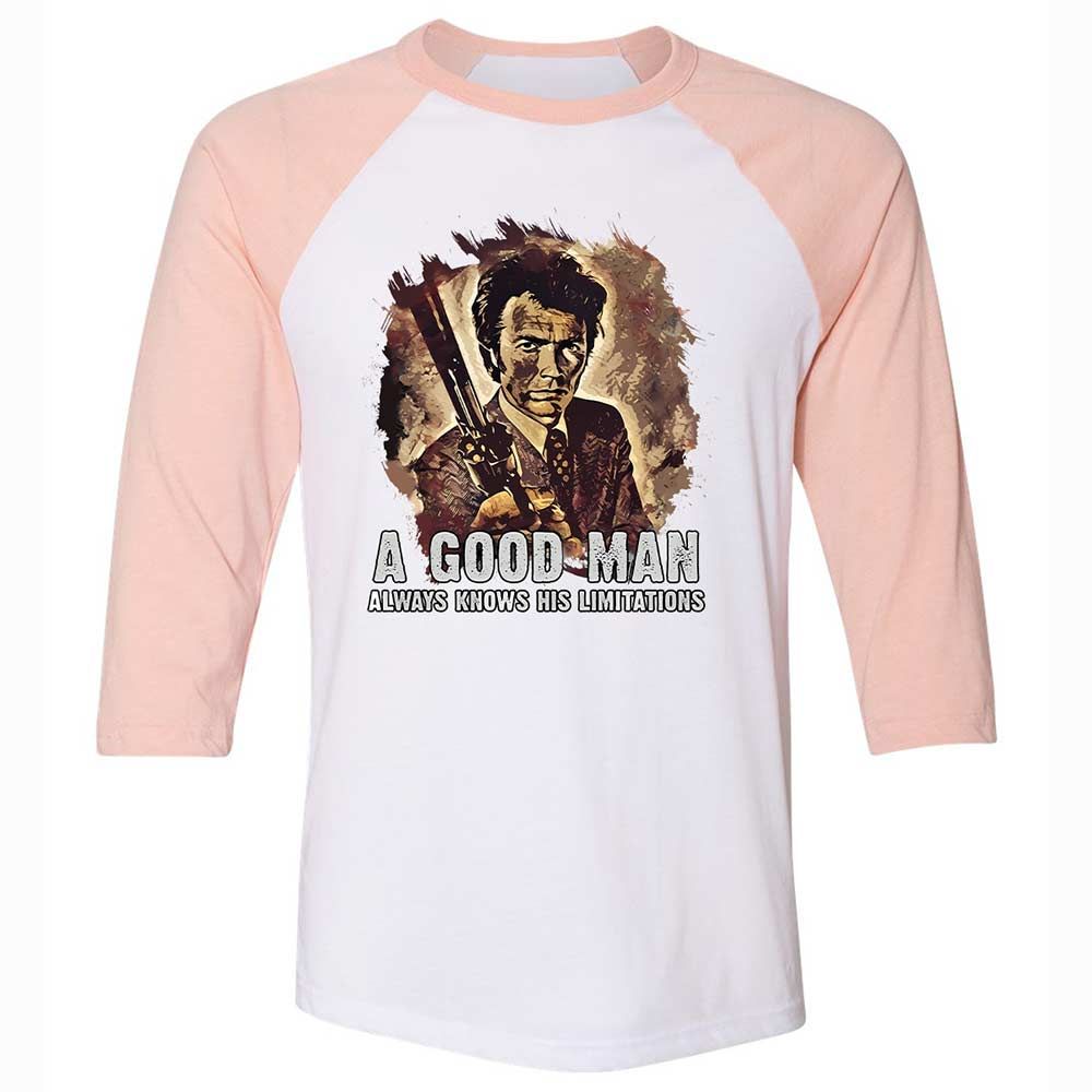 A good man always knows his limitations - White/Heather Peach - 5