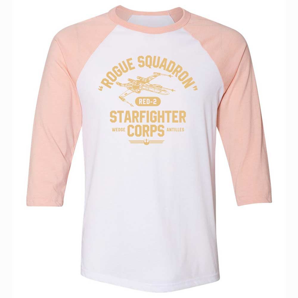 Unisex 3/4 Baseball Tee - R6PMQF4B - White/Heather Peach - 5
