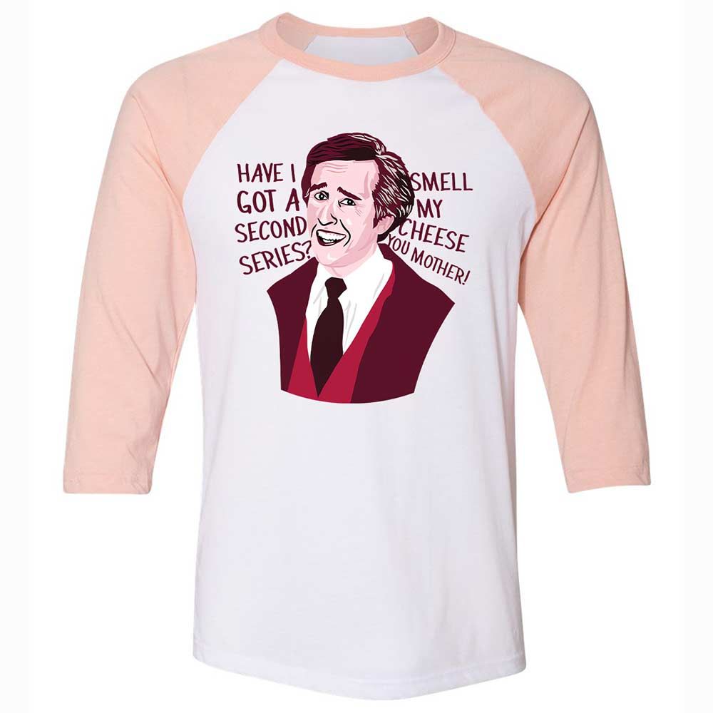 Unisex 3/4 Baseball Tee - DLFRZQXB - White/Heather Peach - 5