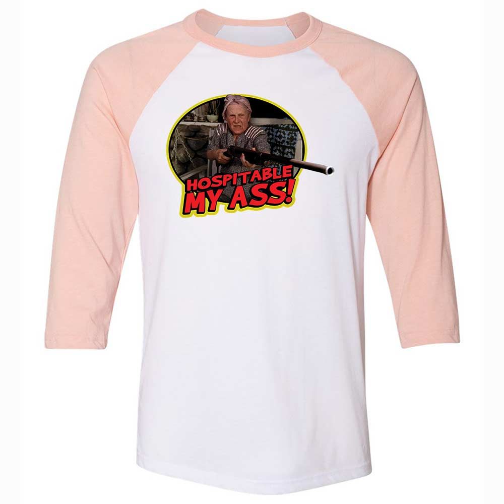 Unisex 3/4 Baseball Tee - GWT98QMT - White/Heather Peach - 5