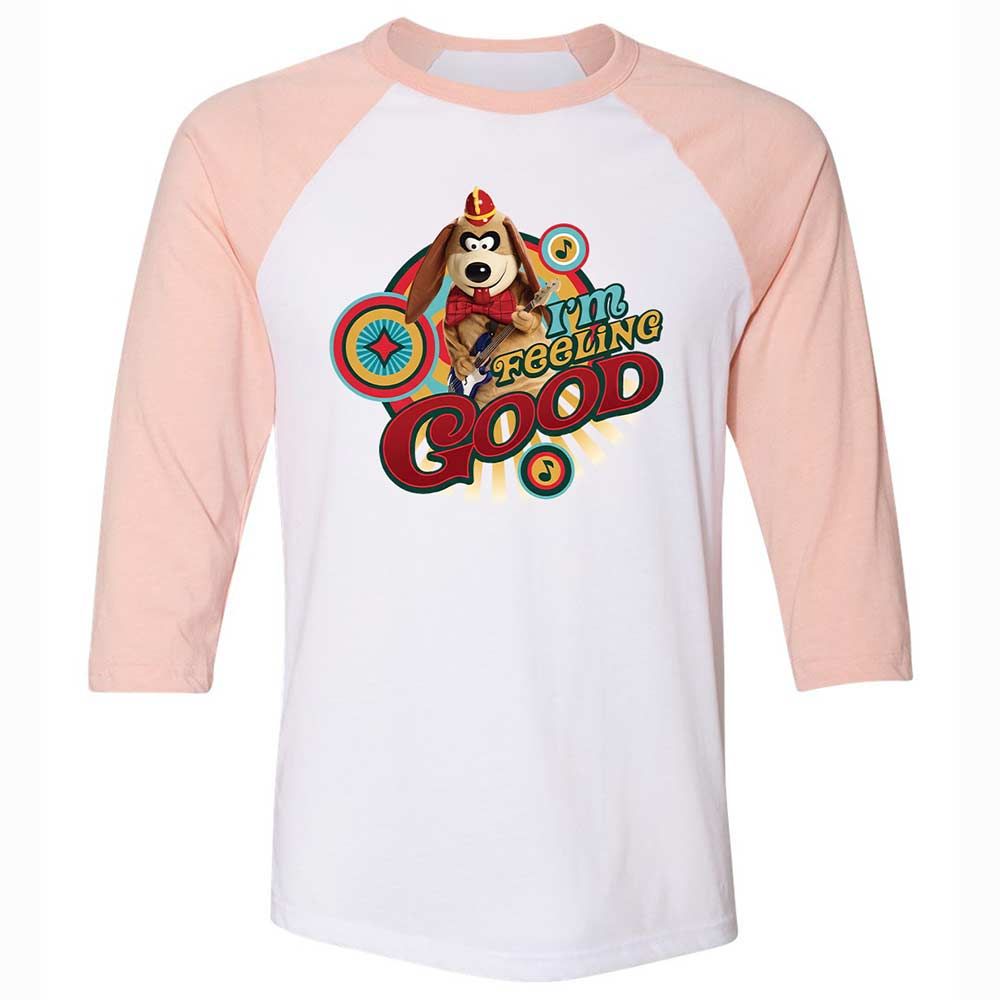 Unisex 3/4 Baseball Tee - L6LA126K - White/Heather Peach - 5
