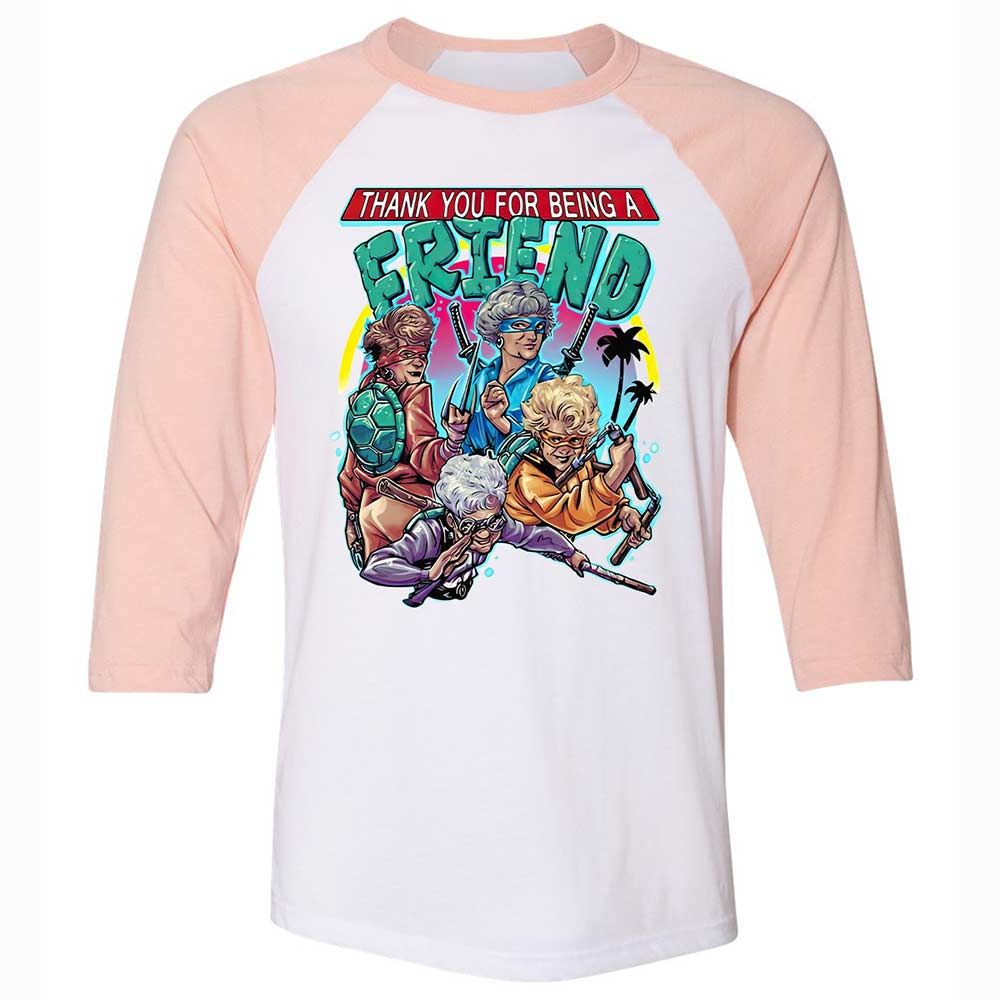 Thank You For Being A Friend - White/Heather Peach - 5