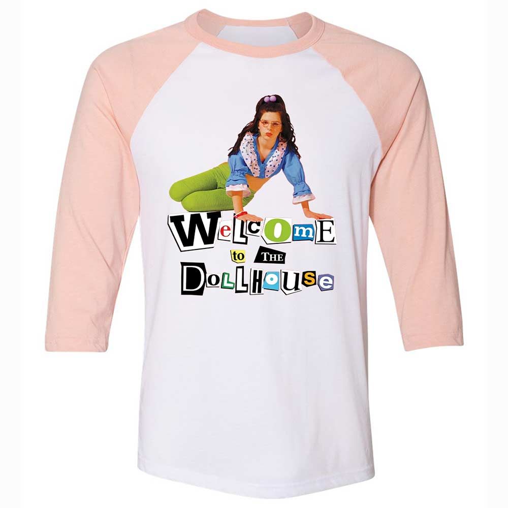 Unisex 3/4 Baseball Tee - SUTDUVD6 - White/Heather Peach - 5