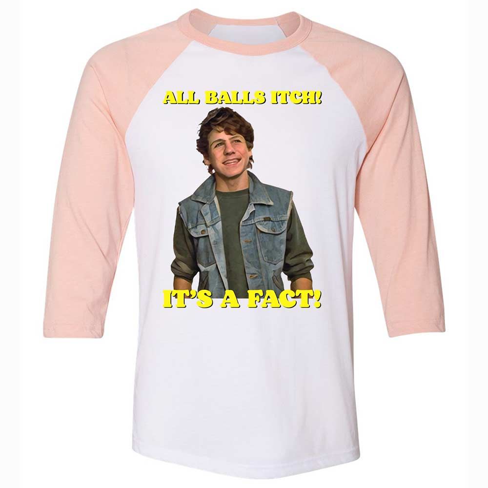 Unisex 3/4 Baseball Tee - 51VYU1ZD - White/Heather Peach - 5