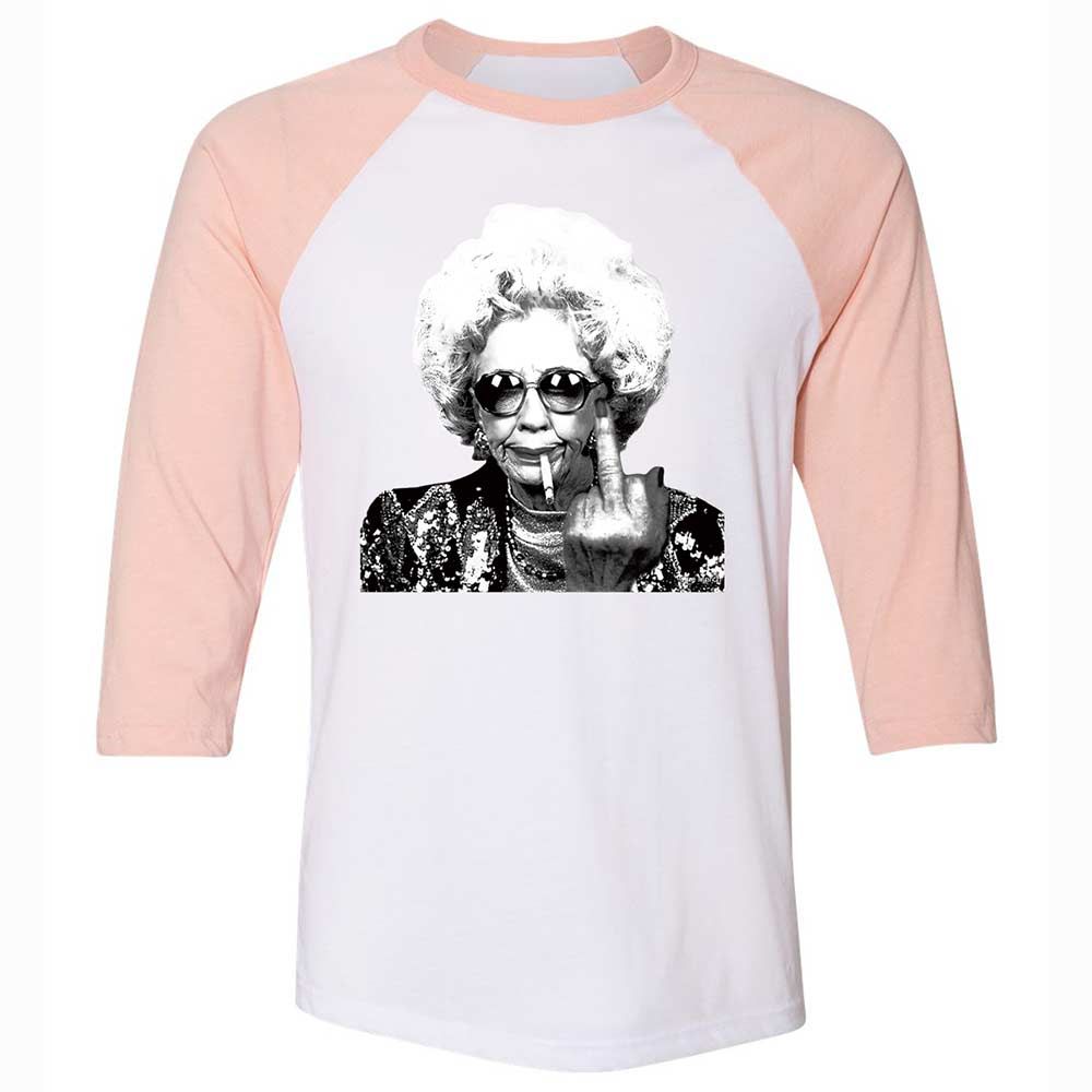 Badass Grandma - White/Heather Peach - 5