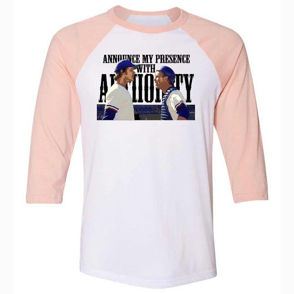Announce my presence with authority - White/Heather Peach - 5