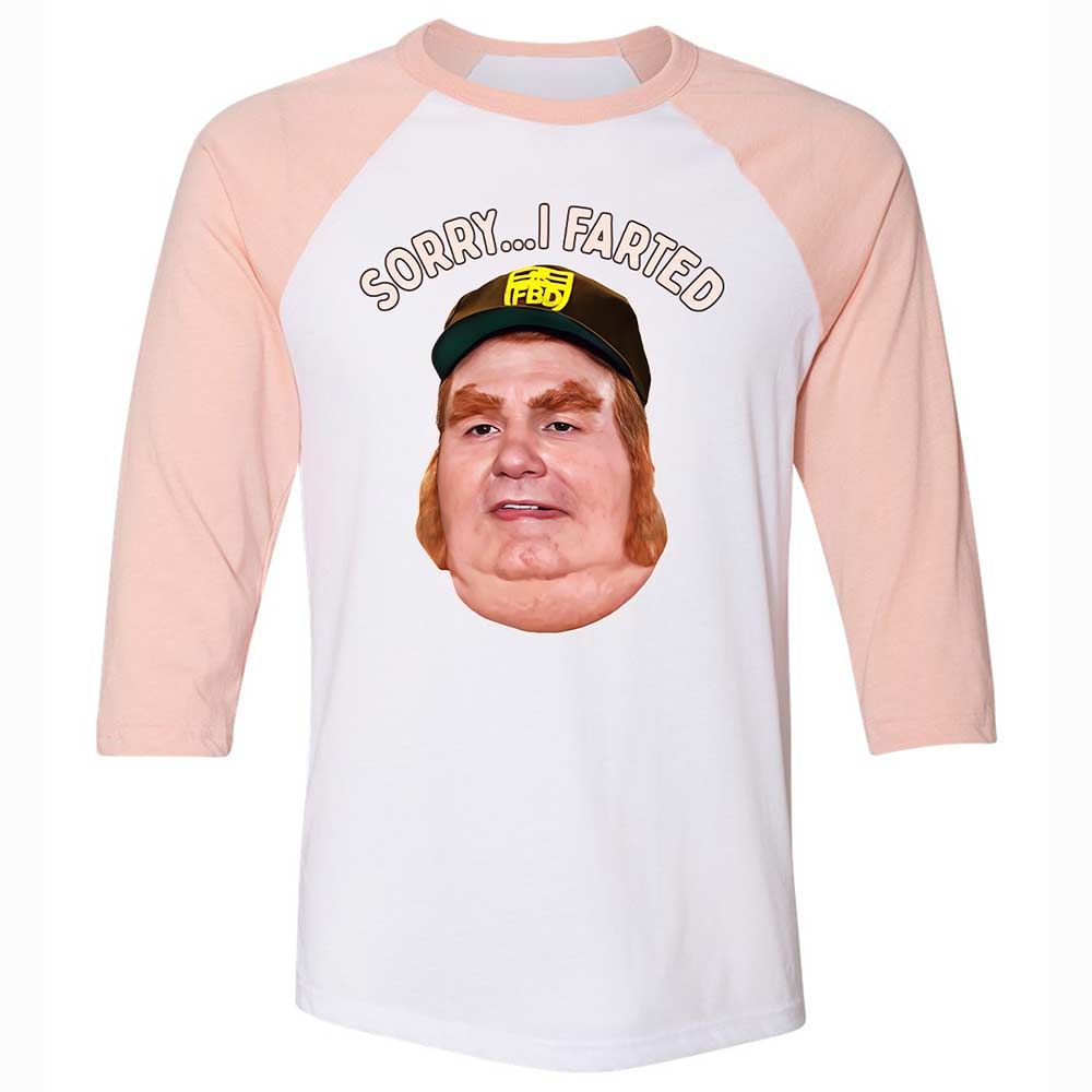 Unisex 3/4 Baseball Tee - KA44TRXA - White/Heather Peach - 5