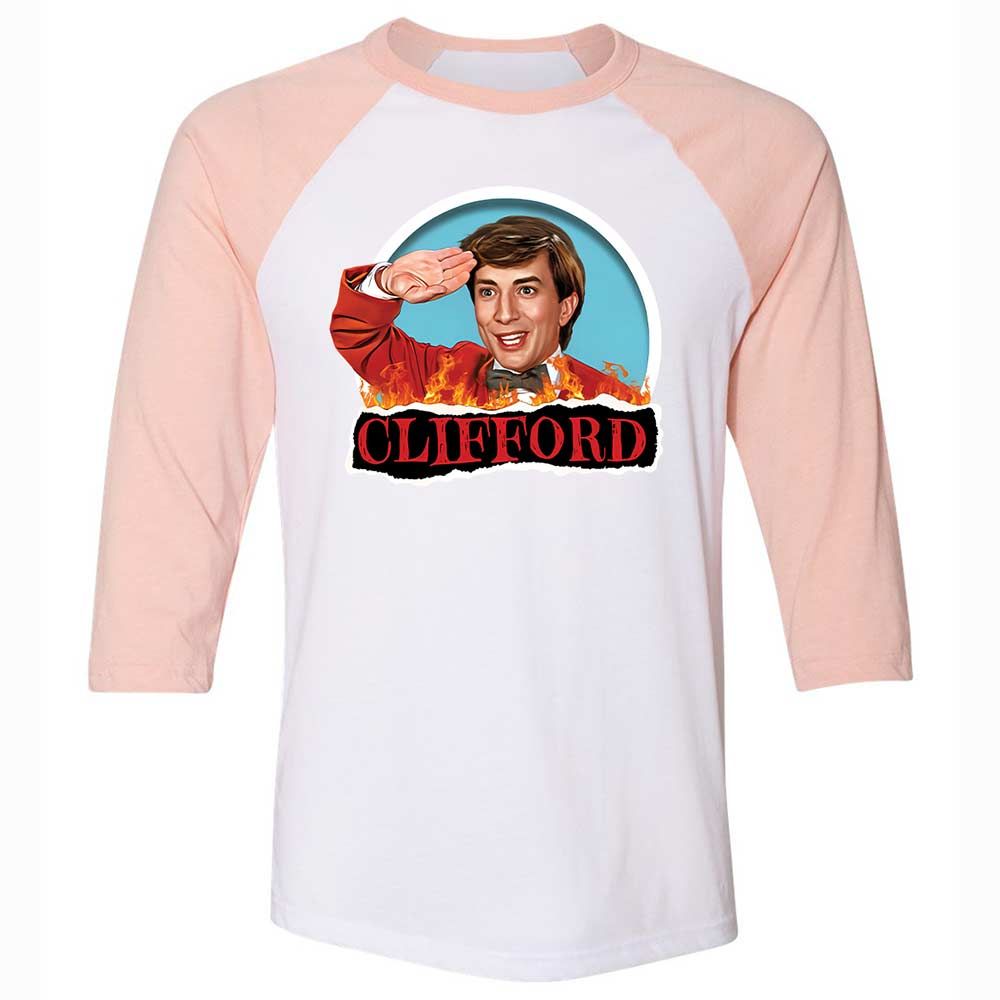 Unisex 3/4 Baseball Tee - Z1VX9F11 - White/Heather Peach - 5