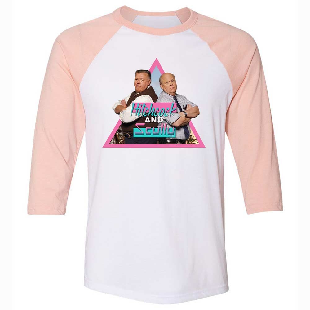 Unisex 3/4 Baseball Tee - CWWL6J8C - White/Heather Peach - 5