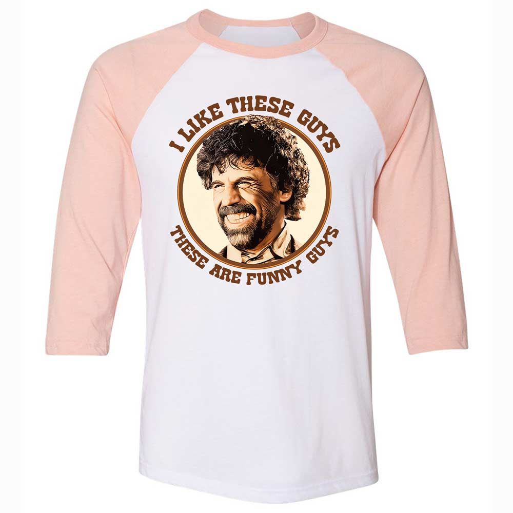 Unisex 3/4 Baseball Tee - GQW1269R - White/Heather Peach - 5