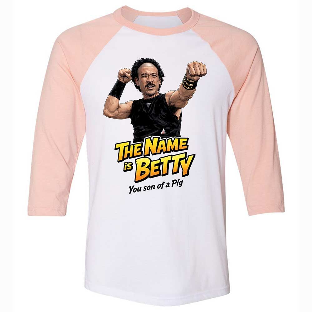 Unisex 3/4 Baseball Tee - SA867Y9Y - White/Heather Peach - 5