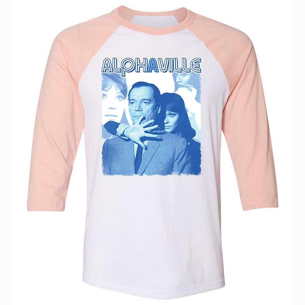 Unisex 3/4 Baseball Tee - WEJC18ME - White/Heather Peach - 5