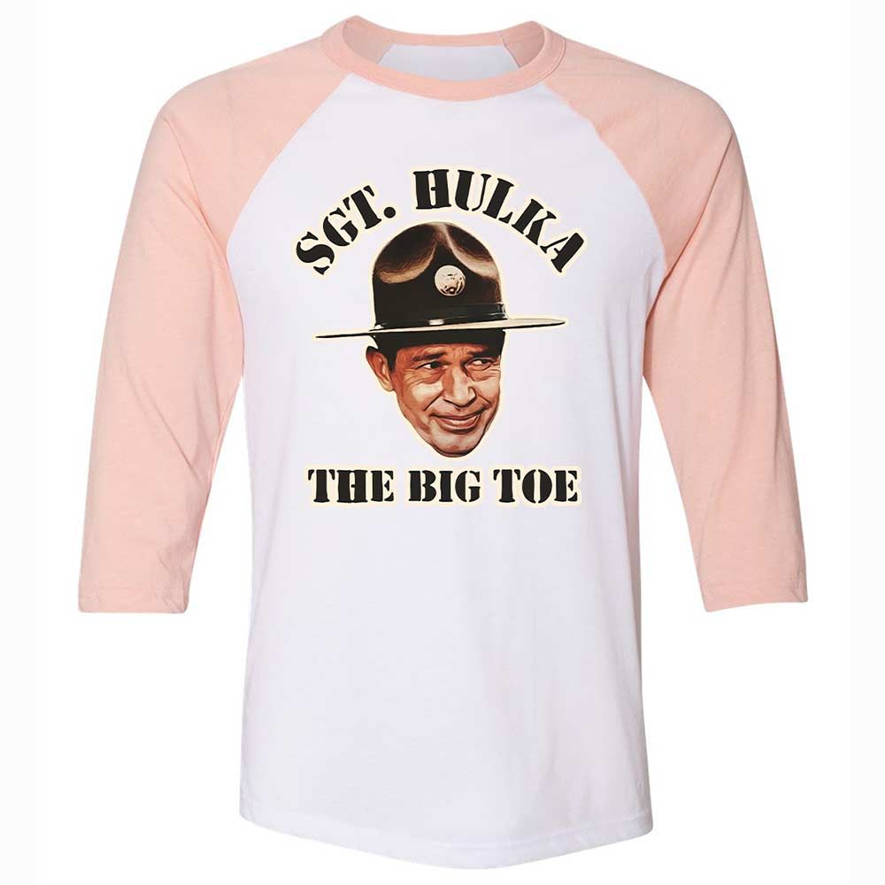 Unisex 3/4 Baseball Tee - 75B4XA2D - White/Heather Peach - 5